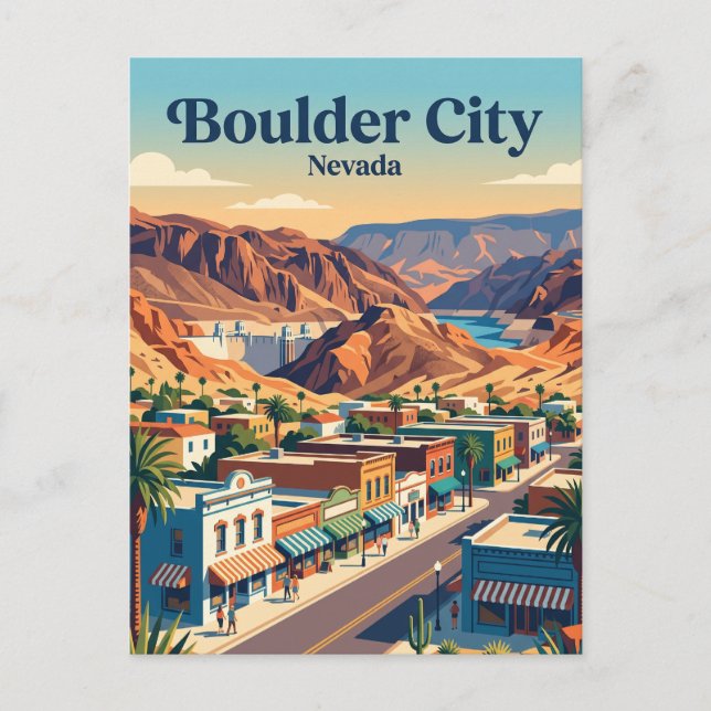 Boulder City, Nevada Vykort (Framsida)
