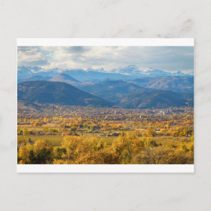 Boulder Colorado Autumn Scenia View Vykort