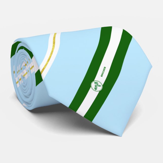 Boulder (Colorado) city flagga Neck Tie Slips (Rullad)