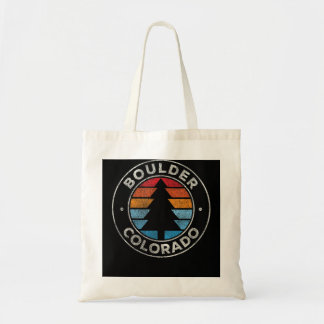 Boulder Colorado CO Vintage Graphic Retro 70s Tygkasse