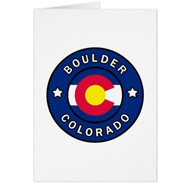 Boulder Colorado Hälsningskort (Framsidan)