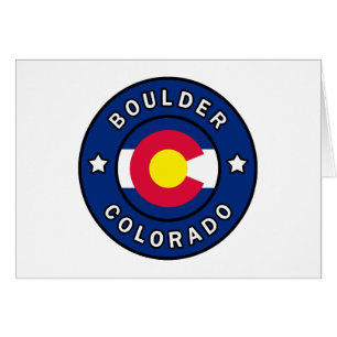 Boulder Colorado Hälsningskort