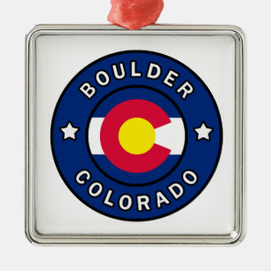 Boulder Colorado Julgransprydnad Metall