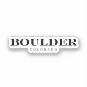 Boulder Colorado Klistermärken