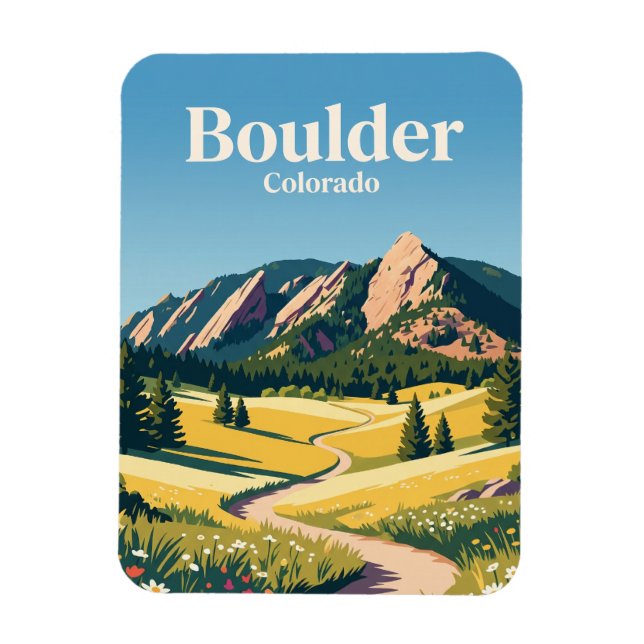 Boulder Colorado Magnet (Vertikal)