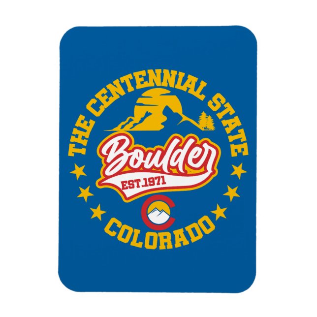 Boulder,Colorado Magnet (Vertikal)