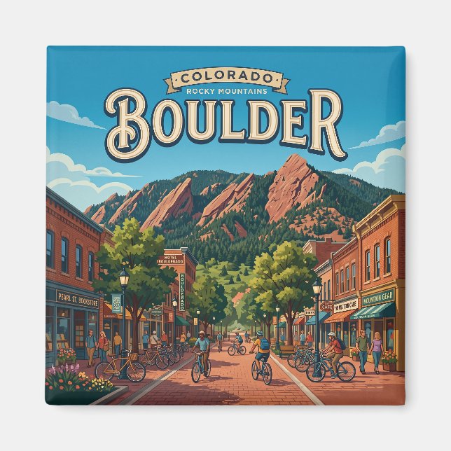 Boulder, Colorado Magnet (Framsidan)