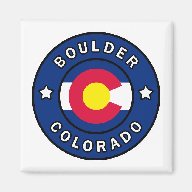 Boulder Colorado Magnet (Framsidan)