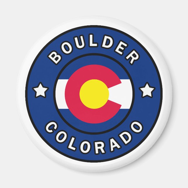 Boulder Colorado Magnet (Framsidan)
