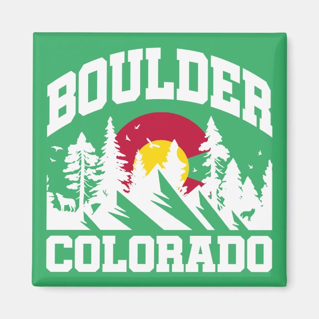 Boulder,Colorado Magnet (Framsidan)