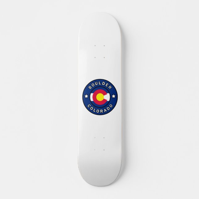 Boulder Colorado Mini Skateboard Bräda 18,5 Cm (Framsida)
