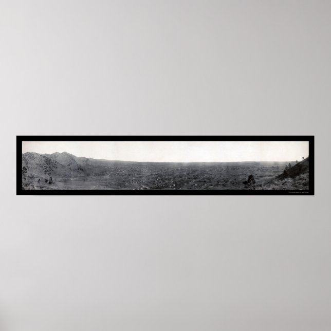 Boulder, Colorado Photo 1908 Poster (Framsidan)