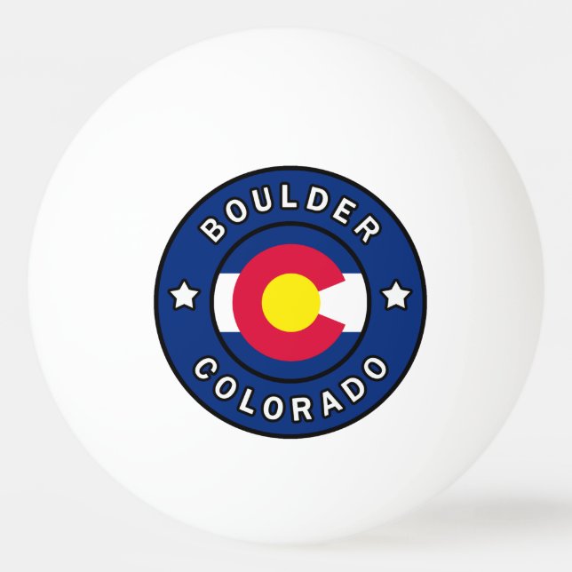 Boulder Colorado Pingisboll (Framsidan)
