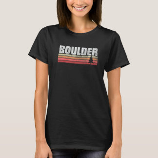 Boulder Colorado Retro Stil Vintage 70 s 90-tal T Shirt