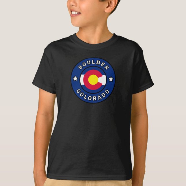 Boulder Colorado T Shirt (Framsida)
