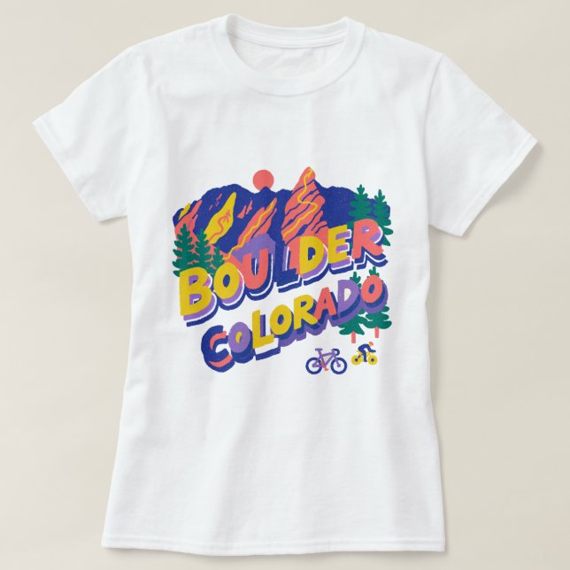 Boulder Colorado T Shirt (Design framsida)