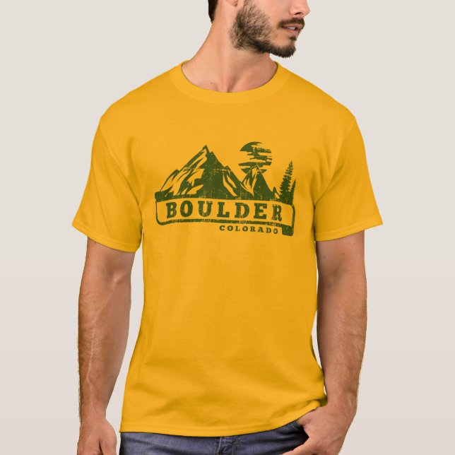 Boulder Colorado T Shirt (Framsida)