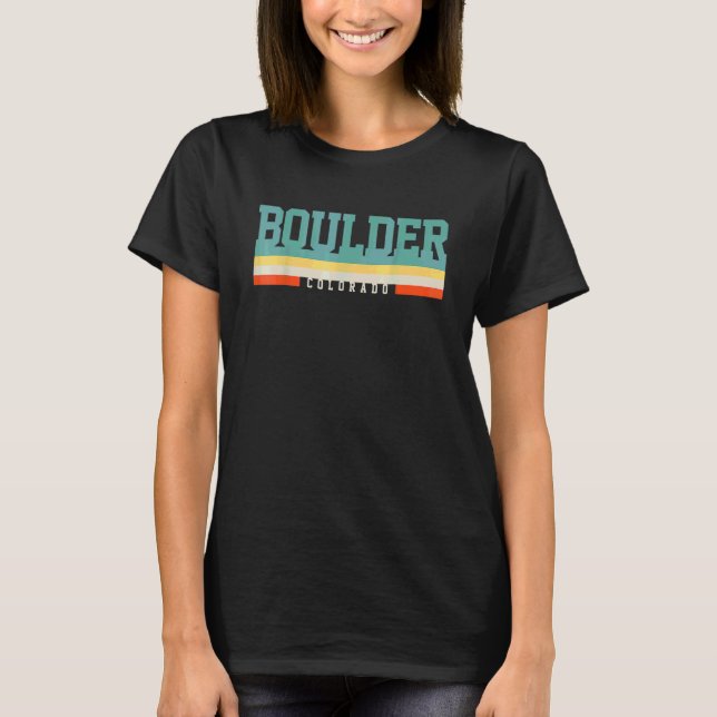Boulder Colorado T Shirt (Framsida)