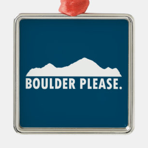Boulder Colorado Vänligen Julgransprydnad Metall