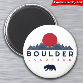 Boulder, Colorado vintage - bergsSouvenirs Magnet
