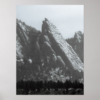 Boulder Flatirons Dimma Poster