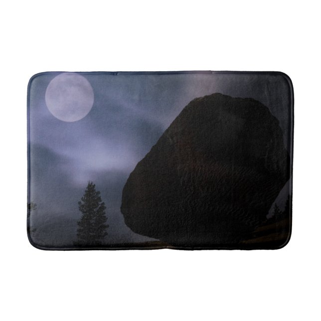 Boulder i månljus | Yosemite National Park Badrumsmatta (Framsidan)