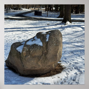 Boulder i Snö Poster