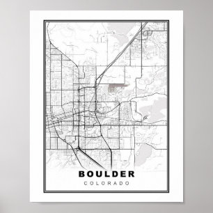 Boulder Karta Poster