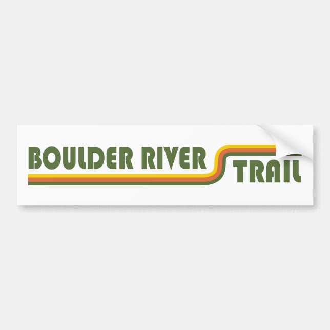 Boulder River Trail Washington Bildekal (Framsidan)