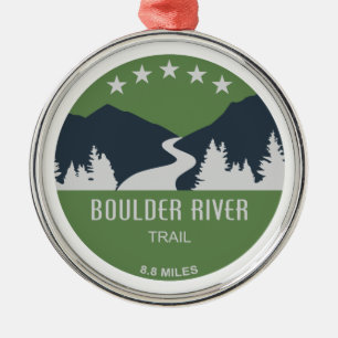 Boulder River Trail Washington Julgransprydnad Metall