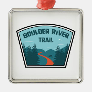Boulder River Trail Washington Julgransprydnad Metall