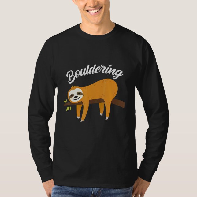 Boulder Roligt Stigande klättring i Sten T Shirt (Framsida)