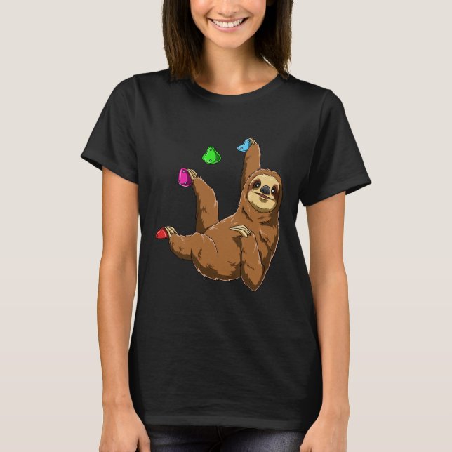 Boulder Sloth Boulding and Climate T Shirt (Framsida)