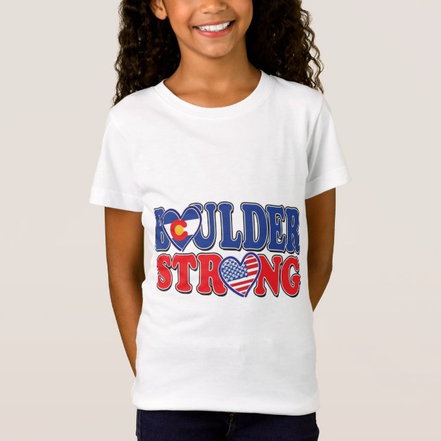 Boulder Strong USA T Shirt (Framsida)