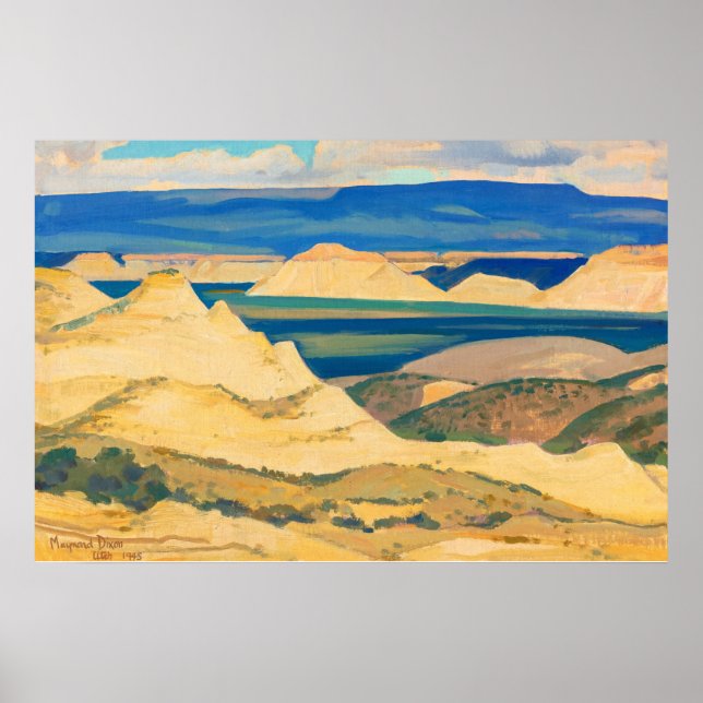Boulder Valley av Maynard Dixon Poster (Framsidan)