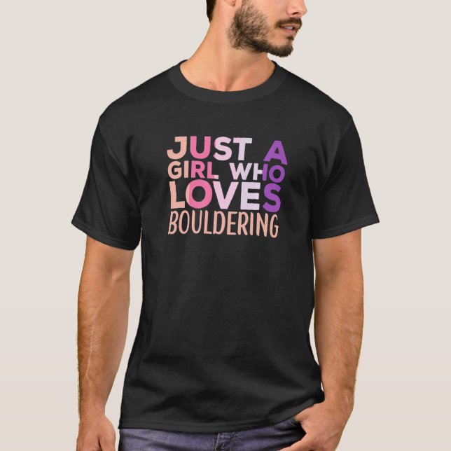 Boulderapparat Bouldern vid klimatet i Sten T Shirt (Framsida)