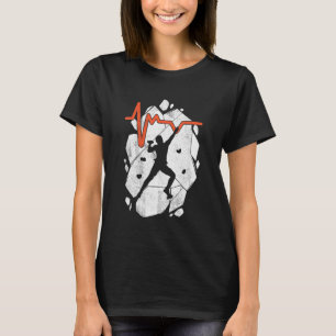 Bouldering av klimatbergen i sten t shirt