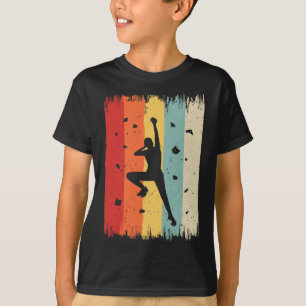 Bouldering Vintage Klippklättring Retro Klättrare T Shirt