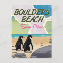 Boulders Beach Sydafrika serie reseskylt Vykort