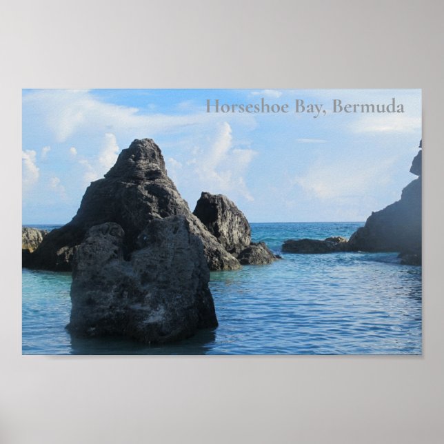 Boulders in Horseshoe Bay, Bermuda Poster (Framsidan)