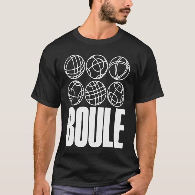Boule Balls For Boulder Petanque Boules Ball T Shirt (Framsida)