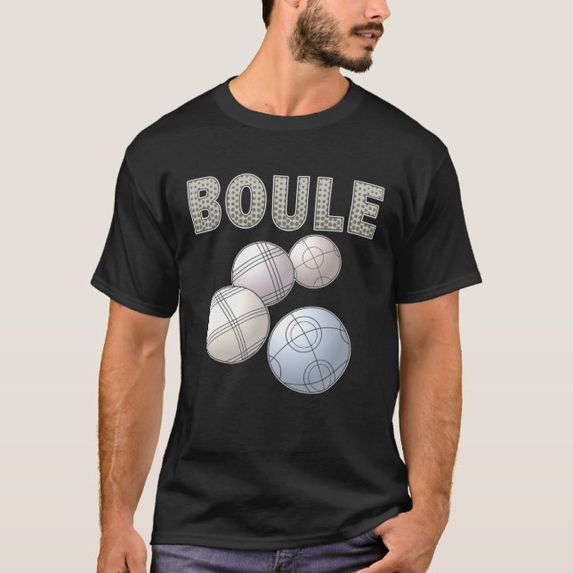 BOULE Balls Petanque Sport Boccia Game Boulen Boul T Shirt (Framsida)