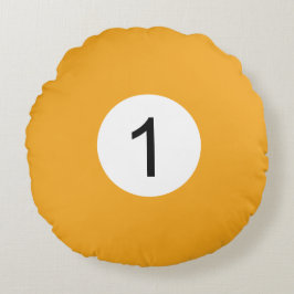 Boule de Billard #1 Rund Kudde