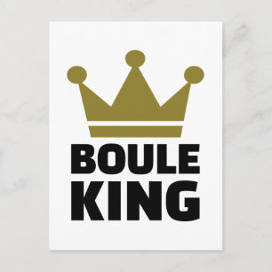 Boule kung champion vykort