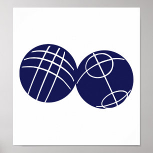 Boule petanque poster
