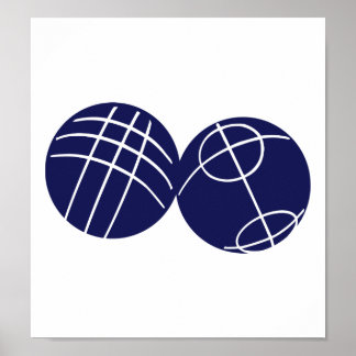Boule petanque poster