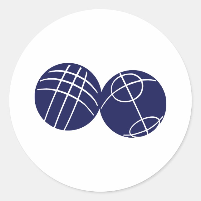 Boule petanque runt klistermärke (Framsida)