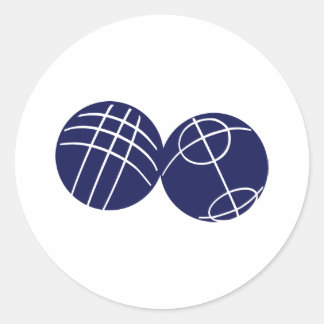Boule petanque runt klistermärke