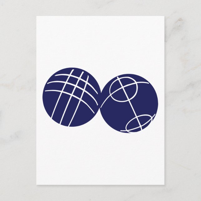 Boule petanque vykort (Framsida)