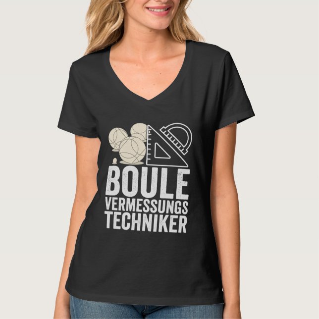 Boule survey technician motif t shirt (Framsida)